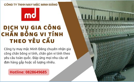 Dịch Vụ Gia Công Chần Bông Vi Tính Theo Yêu Cầu