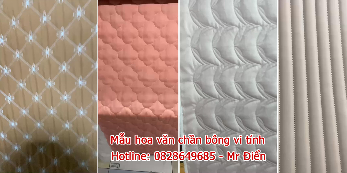 Mẫu hoa văn chần bông vi tính 