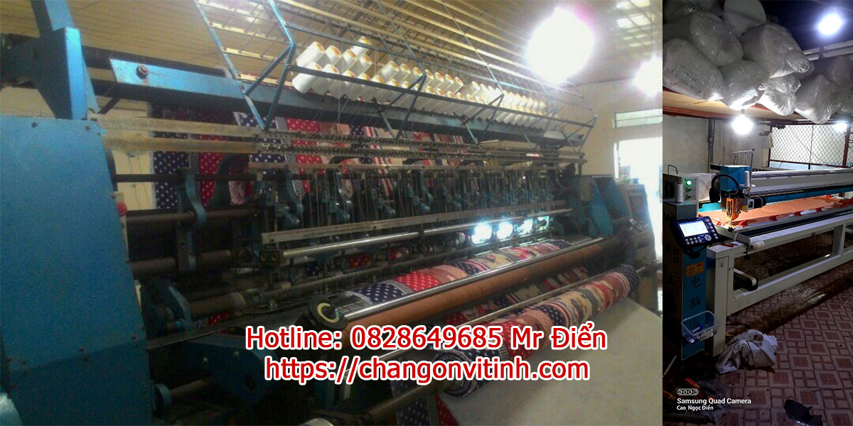 máy gia công chần gòn